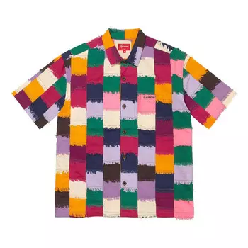 Рубашка patchwork s/s shirt 'milti-color' Supreme, мультиколор