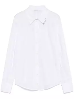 Рубашка Patrizia Pepe с пирсингом, белый