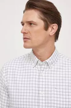 Рубашка Paul из хлопка Pepe Jeans, белый