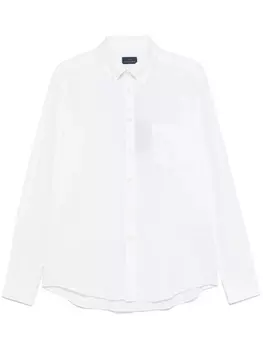 Рубашка Paul & Shark с мятой отделкой, белый