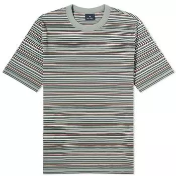 Рубашка Paul Smith Multi Stipe T-Shirt, зеленый