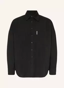 Рубашка Paulo комфортного кроя со льном Wrstbhvr, черный