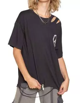 Рубашка Peace Distressed серого цвета POL