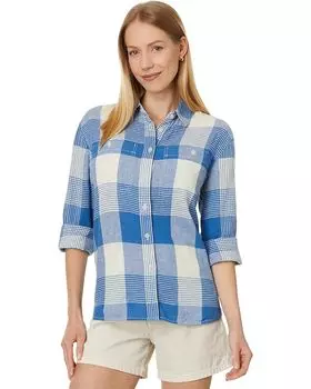Рубашка Pendleton Adley Long Sleeve, цвет Blue/Ivory Check