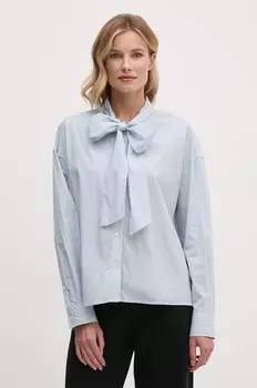 Рубашка Pepe Jeans KARYSHA из хлопка, синий