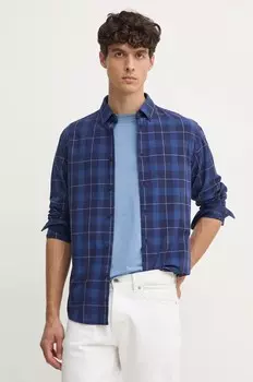 Рубашка Pepe Jeans MITCHEL из хлопка, темно-синий