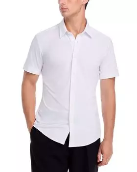 Рубашка Performance Roan Slim Fit на пуговицах BOSS, белый