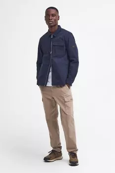 Рубашка персикового цвета с розовым лабиринтом Barbour International, синий