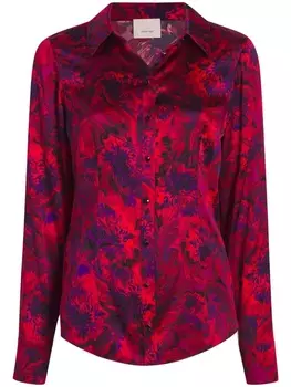 Рубашка Petra с абстрактным принтом Cinq A Sept, красный