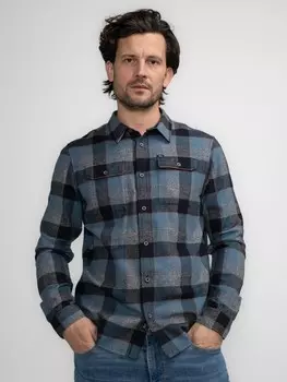 Рубашка Petrol Industries Karierte Hemd Katmai, серый