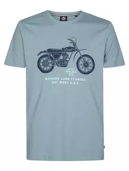 Рубашка Petrol Industries Manta, цвет Navy/Smoke blue/Light blue