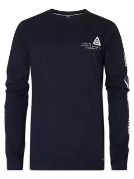 Рубашка Petrol Industries с длинными рукавами, синий