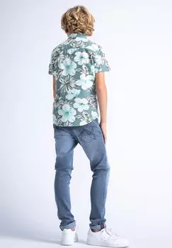 Рубашка Petrol Industries, сине-серый