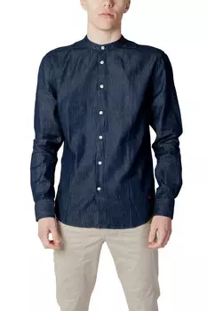 Рубашка Peuterey джинсовая, темно-синий