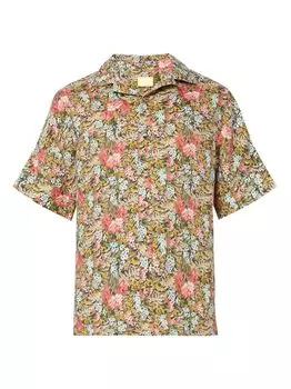 Рубашка Philip с цветочным принтом Erdem, розовый