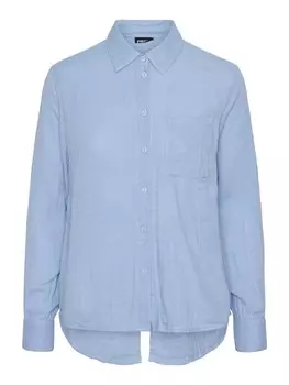 Рубашка PIECES Blouse PCKAPPEL, светло-синий