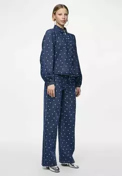 Рубашка Pieces, цвет Medium Blue Denim