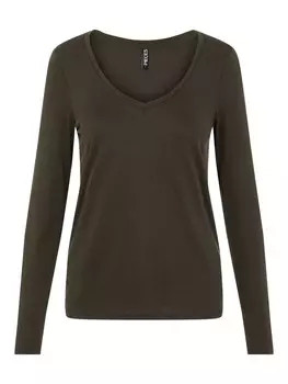 Рубашка PIECES Kamala, темно-зеленый