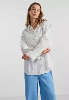 Рубашка Pieces с длинными рукавами, ярко-белый