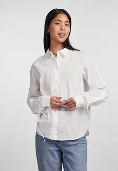 Рубашка Pieces с завязками, белый