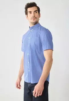 Рубашка Pier One by Zalando, синий