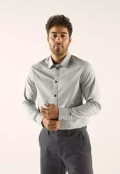 Рубашка Pier One, светло-серая