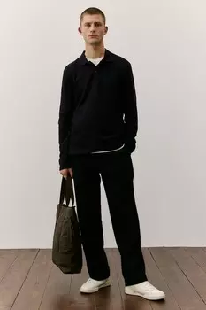 Рубашка пике обычного кроя H&M, синий