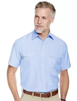 Рубашка пилота с коротким рукавом Pegasus, синий