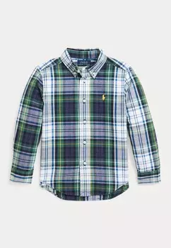 Рубашка PLAID BRUSHED COTTON OXFORD SHIRT Polo Ralph Lauren, голубой