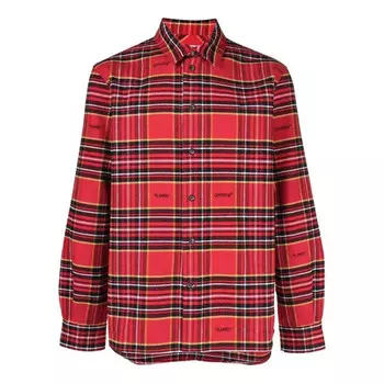 Рубашка plaid flannel shirt Off-White, белый