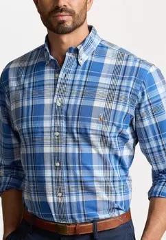 Рубашка PLAID OXFORD SHIRT Ralph Lauren, темно-синий