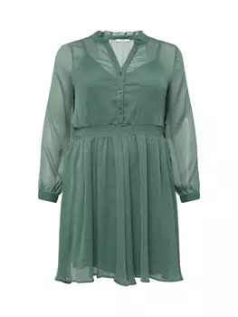 Рубашка-платье About You Rea, темно-зеленый