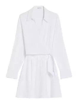 Рубашка-платье Bershka, белый