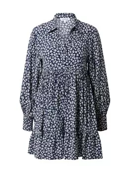 Рубашка-платье Edited Camella, синий/белый