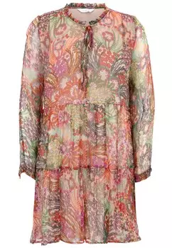 Рубашка-платье Frogbox, разноцветный