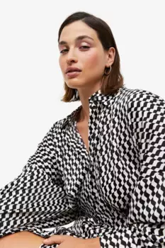 Рубашка-платье H&M, черный