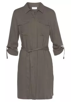 Рубашка-платье Lascana, хаки