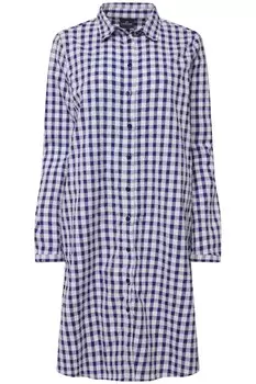 Рубашка-платье Laurasn, фиолетовый/белый