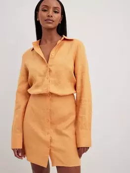 Рубашка-платье NA-KD, апельсин
