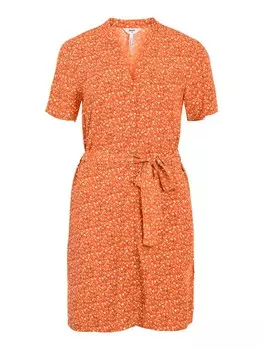 Рубашка-платье OBJECT Ema Elise, апельсин
