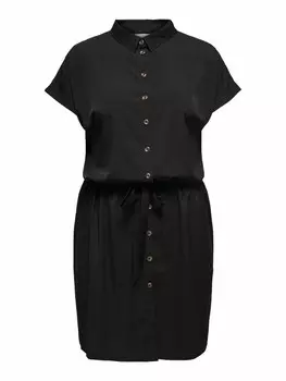 Рубашка-платье ONLY Carmakoma Diega, черный