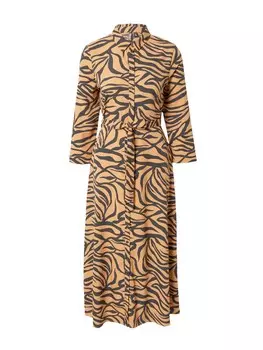 Рубашка-платье Pieces NADINE, карамель