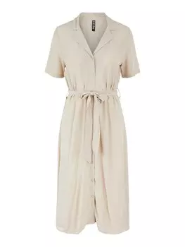 Рубашка-платье Pieces Olivia, экрю