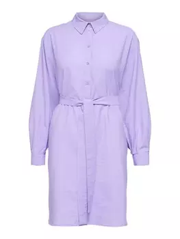 Рубашка-платье Selected, фиолетовый