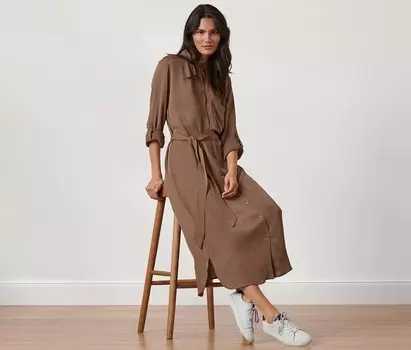 Рубашка-платье Tchibo, бежевый