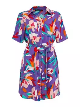 Рубашка-платье Threadbare Tyler, темно фиолетовый