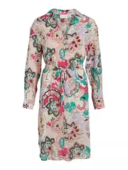 Рубашка-платье Vila Elle, розовый/пудровый