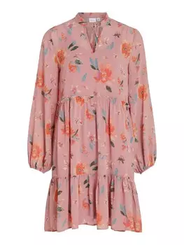 Рубашка-платье VILA, розовый