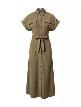 Рубашка-платье Warehouse, хаки