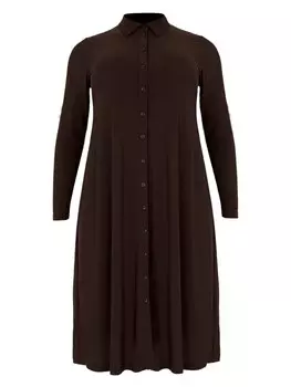 Рубашка-платье Yoek Dolce, темно коричневый
